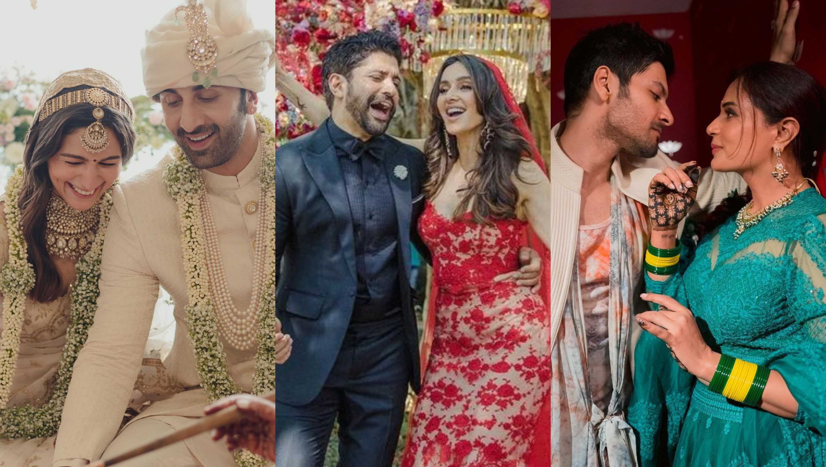 From Ranbir Kapoor-Alia Bhatt to Ali Fazal-Richa Chadha: Here’s how celebrity weddings in 2022 inspired us